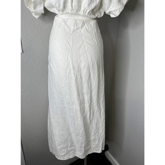 Just BEE Queen Chiara Dress V Neck Ecru XS - Picture 10 of 11